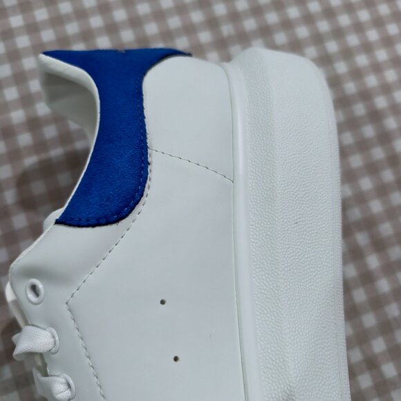 Alexander Mcqueen White And Blue Men's Sneakers - Picture 4 of 8